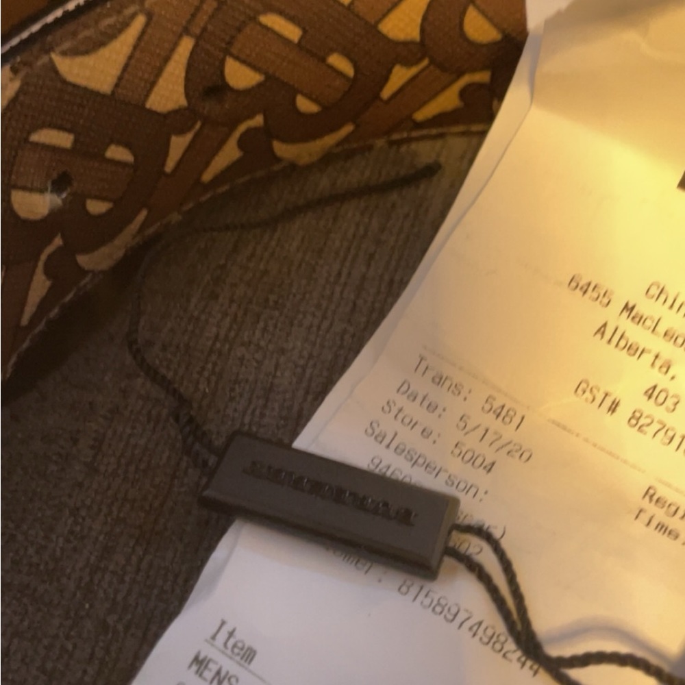 Burberry monogram reversible belt